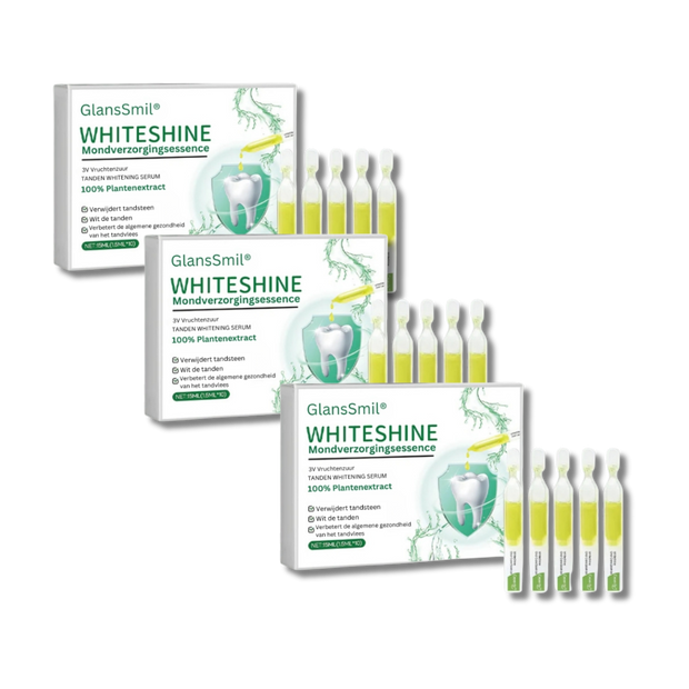 GlansSmil® Tandverzorging Essentie | Verwijder Tandsteen en Wit je Tanden in 2 Weken