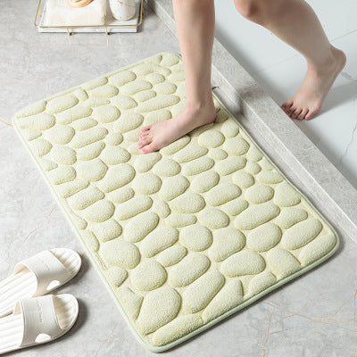 Cobblestone Reliëf Badkamer Mat | Comfortabel en Effectief