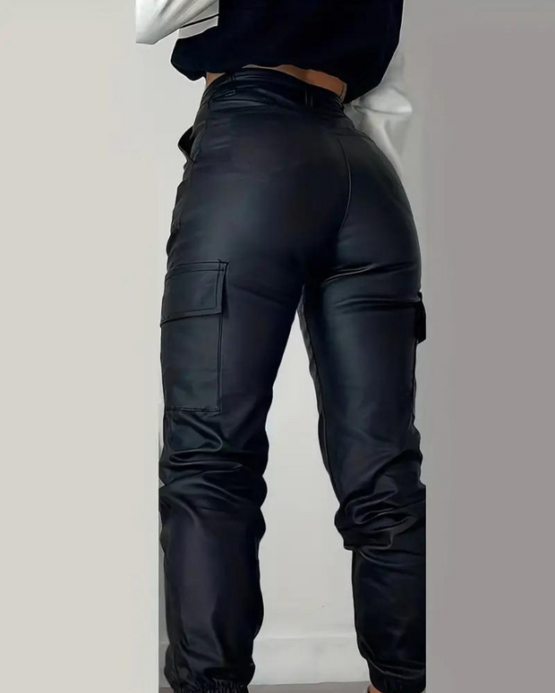 Tess - Trendy Leren Broek