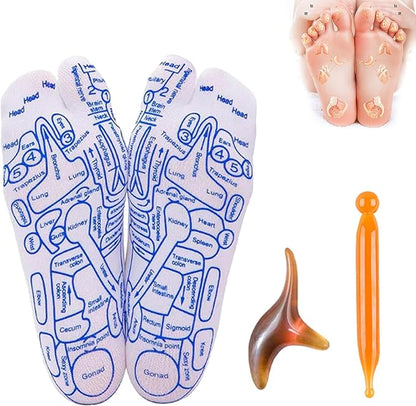 SoleGuide | Therapeutische Sokken met Voetmassage Stok