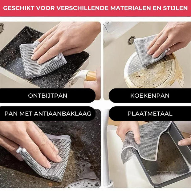 SparkClean™ | Draadtechnologie Reinigingsdoeken (5 verpakkingen van 5 Stuks)