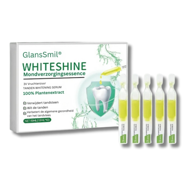 GlansSmil® Tandverzorging Essentie | Verwijder Tandsteen en Wit je Tanden in 2 Weken