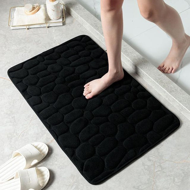 Cobblestone Reliëf Badkamer Mat | Comfortabel en Effectief
